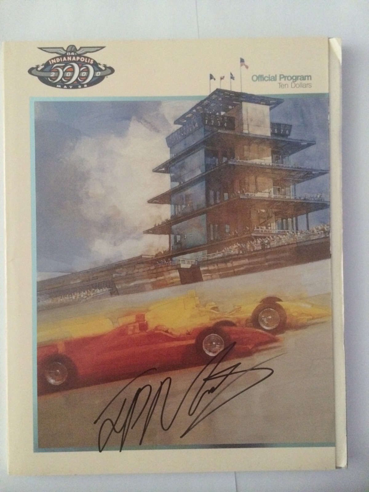 Juan Montoya Signed Program Indianapolis Indy 500 2000 Winner Autographed