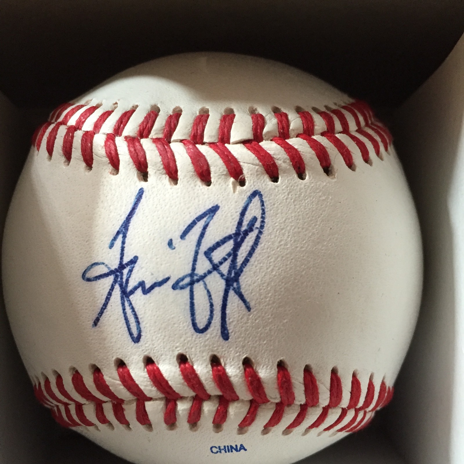 Gavin Floyd Signed Baseball Autographed Official League Leather Ball