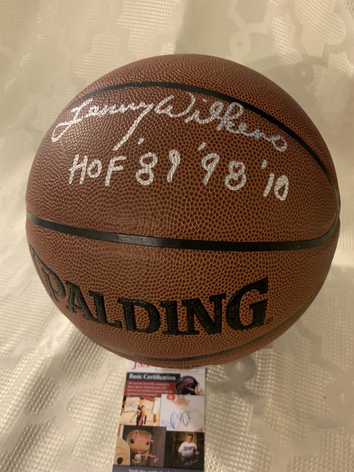Lenny Wilkens Signed NBA Basketball JSA COA Authentication Autographed