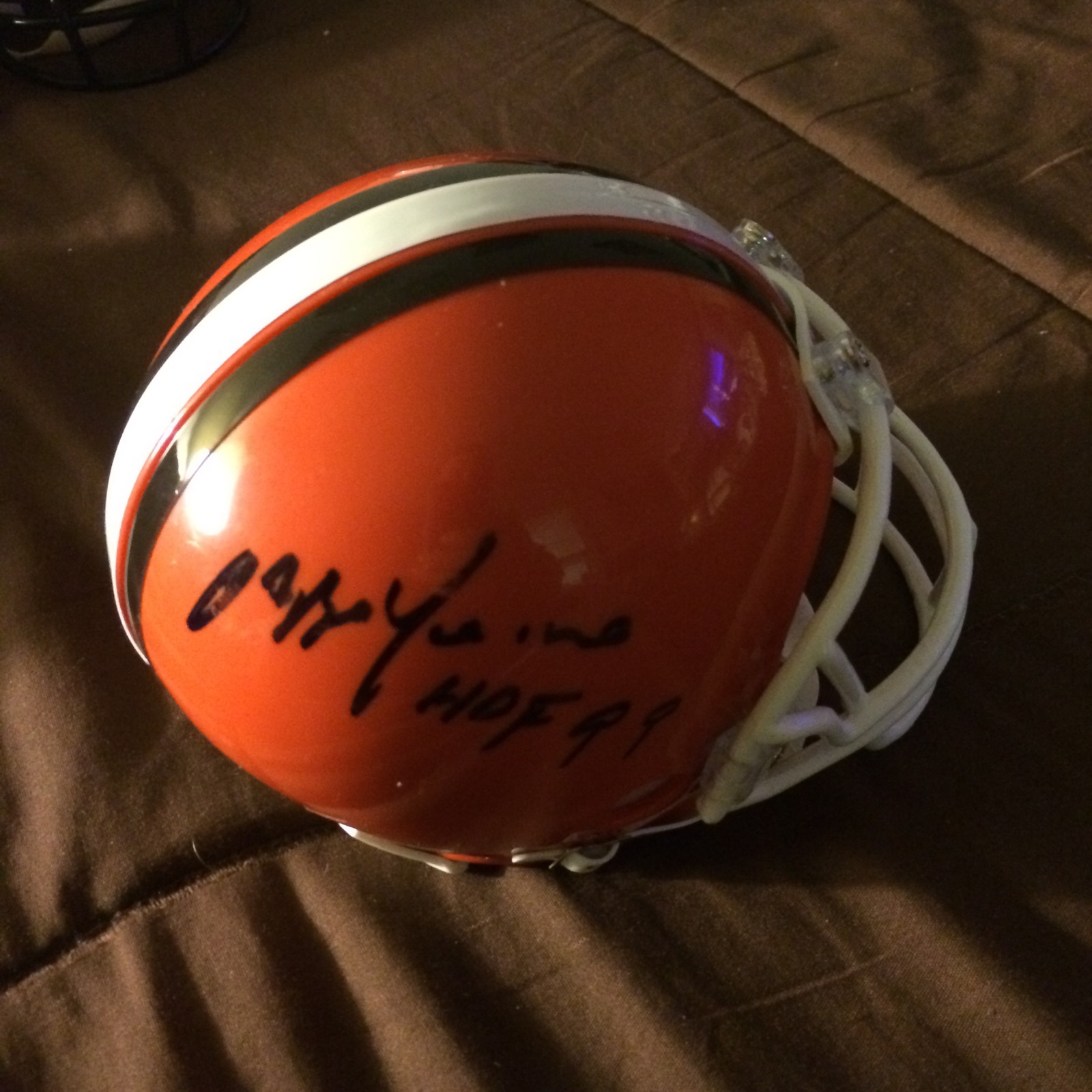 Ozzie Newsome Signed Browns Mini Helmet
