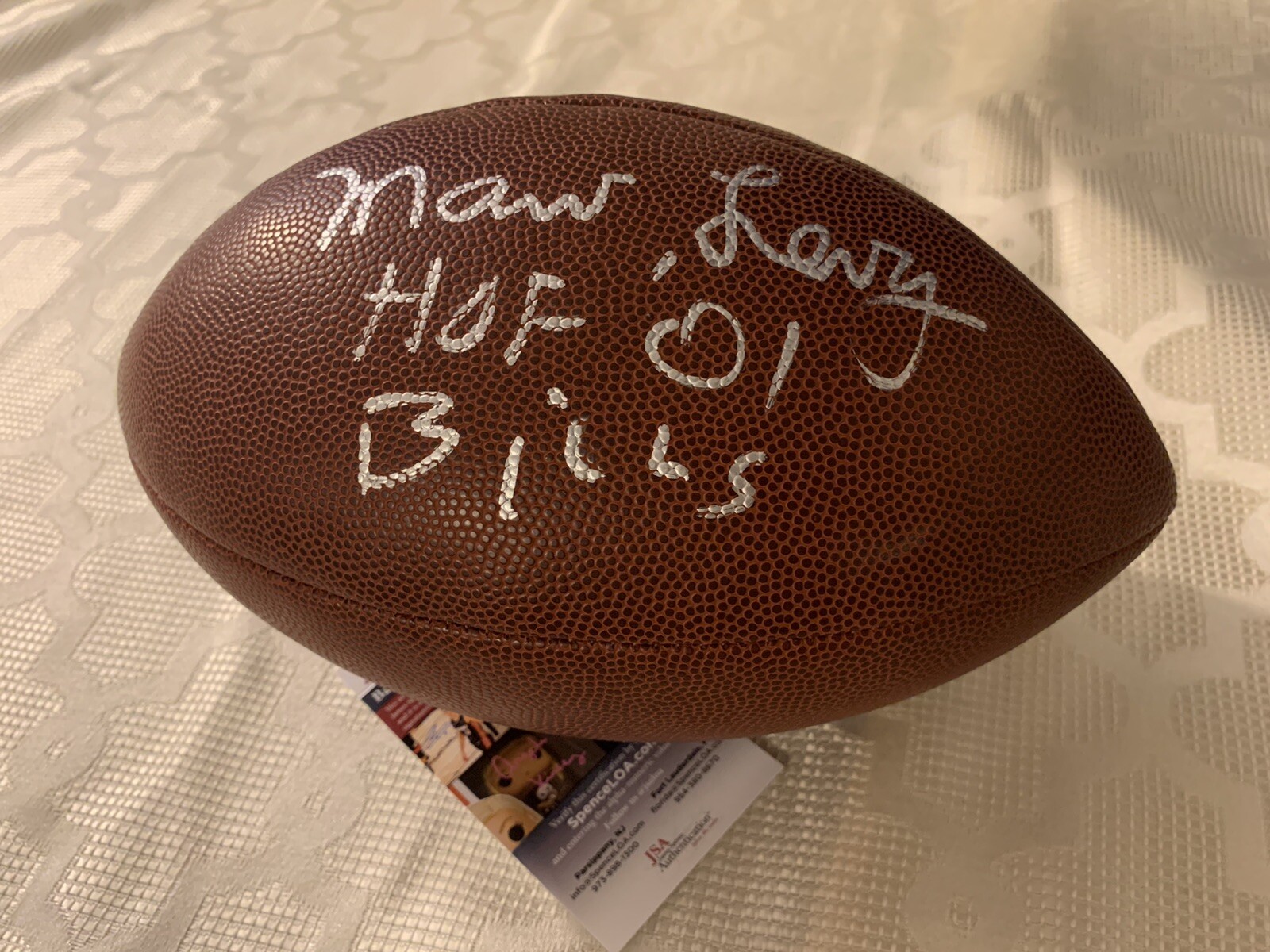 Marv Levy Signed Nfl Football JSA Authentication COA