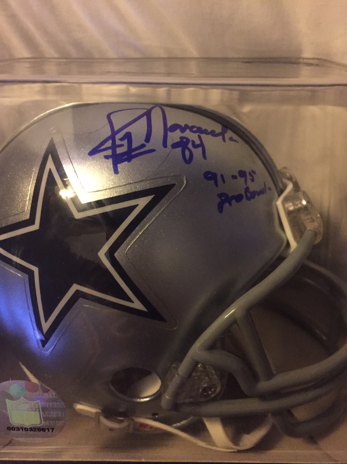 Jay Novacek Signed Cowboys Mini Helmet Autographed
