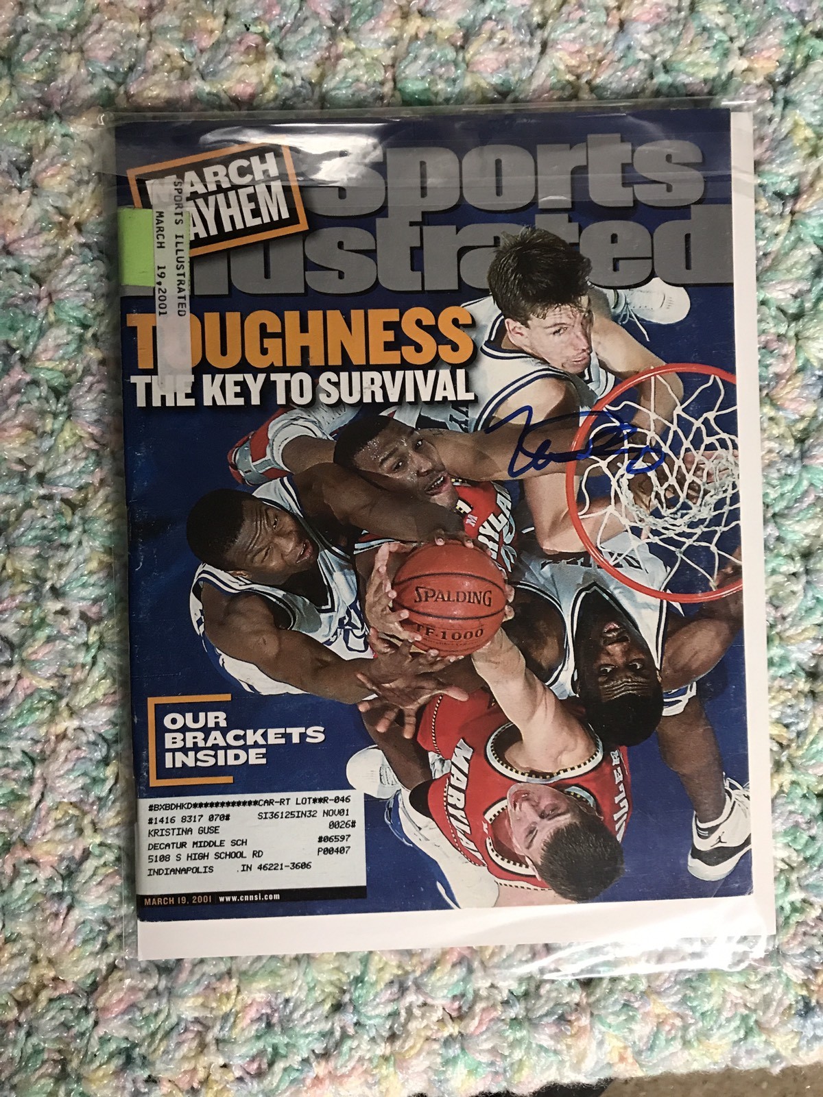 Mike Dunleavy Signed Sports Illustrated Magazine Autographed