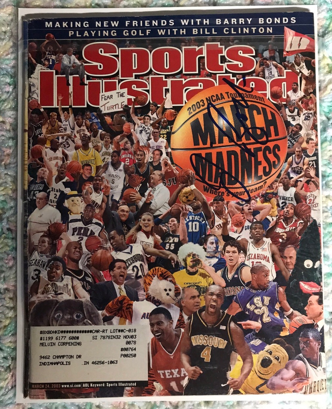 Jim Boeheim Signed Sports Illustrated Magazine Autographed 2003 Syracuse Champs