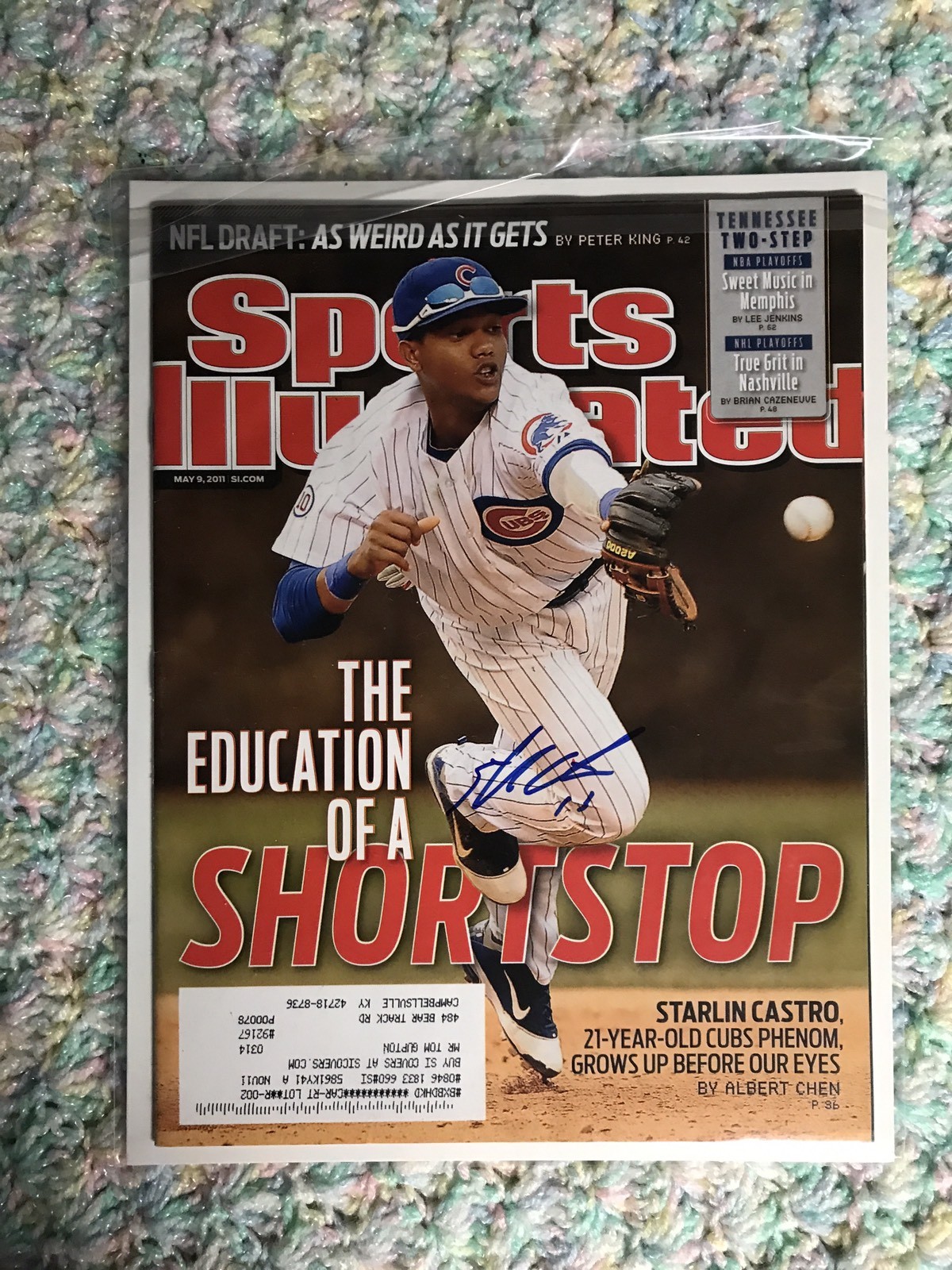 Starlin Castro Signed Sports Illustrated Magazine Autographed