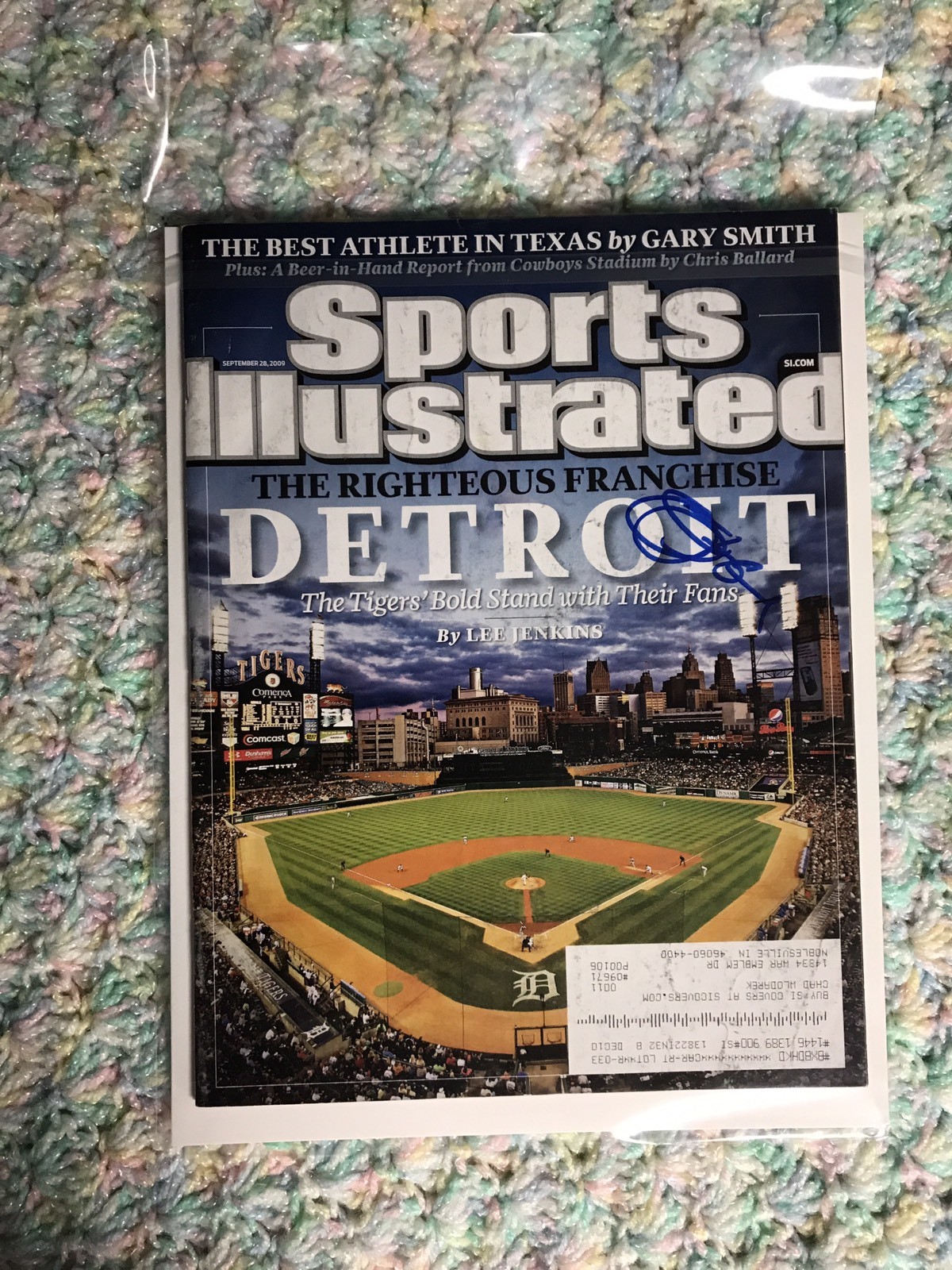 Jim Leyland Signed Sports Illustrated Magazine Autographed