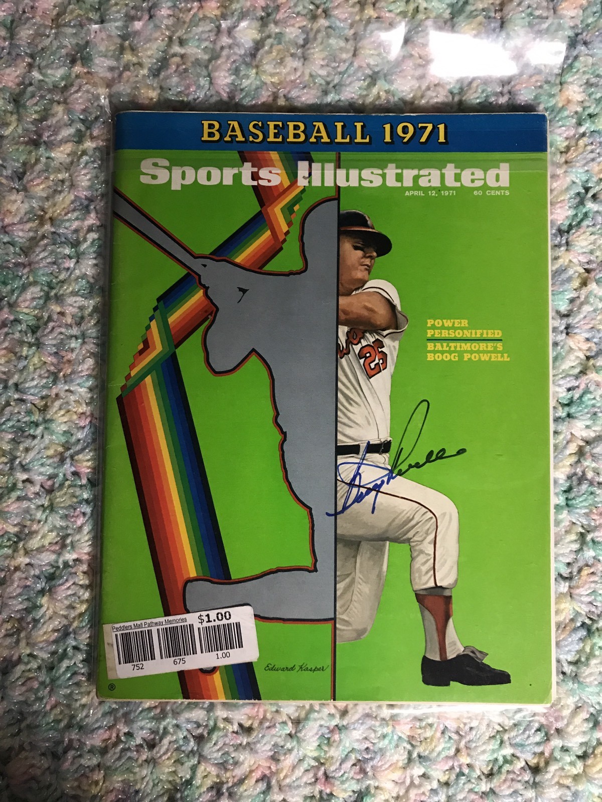 Blog Powell Signed Sports Illustrated Magazine Autographed