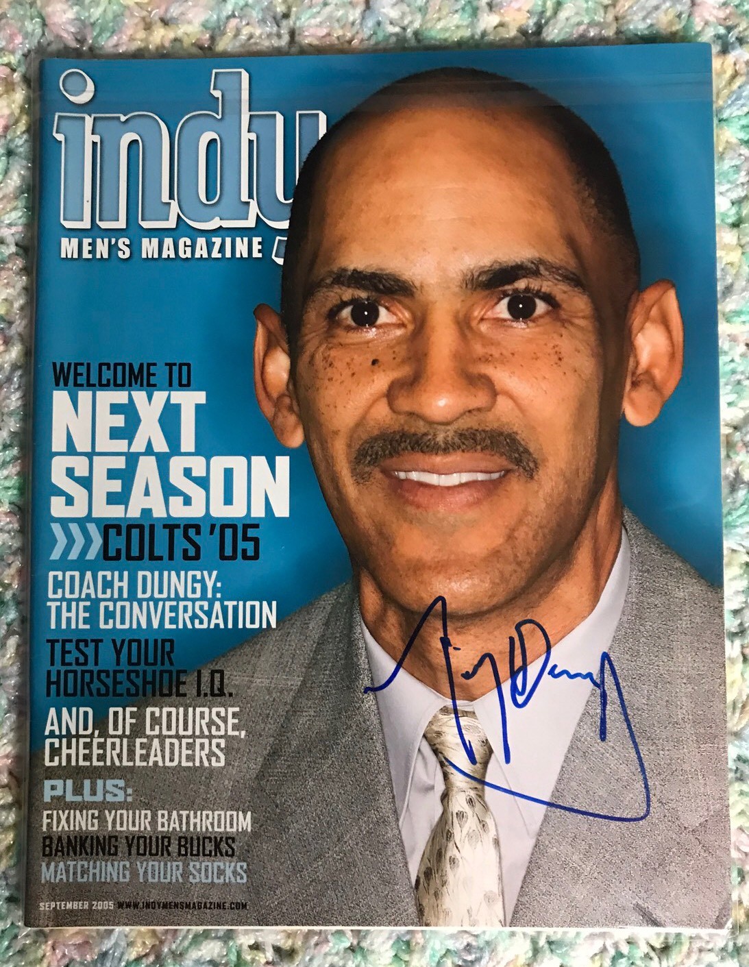 Tony Dungy Signed Magazine Autographed