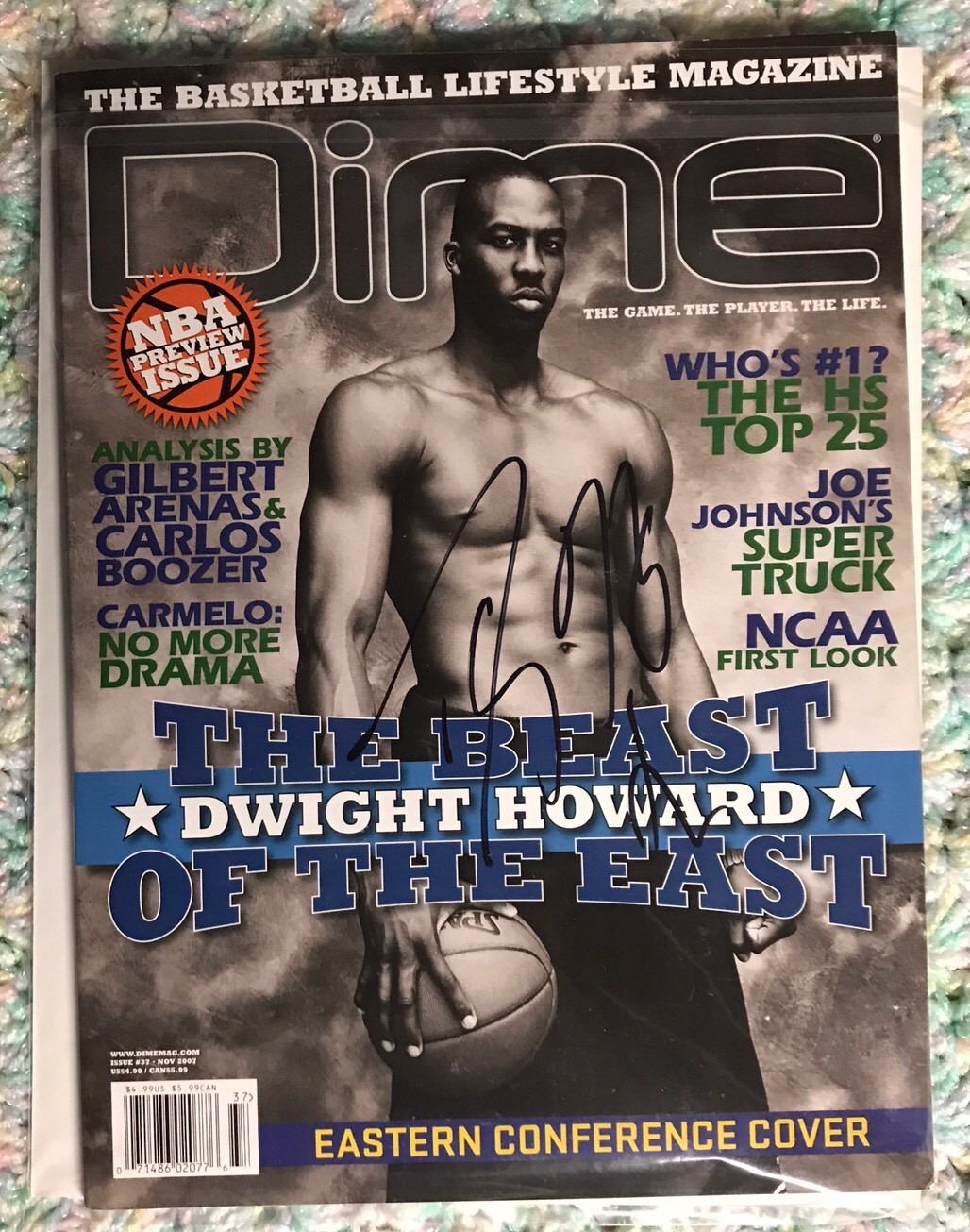 Dwight Howard Signed Dime Magazine Autographed