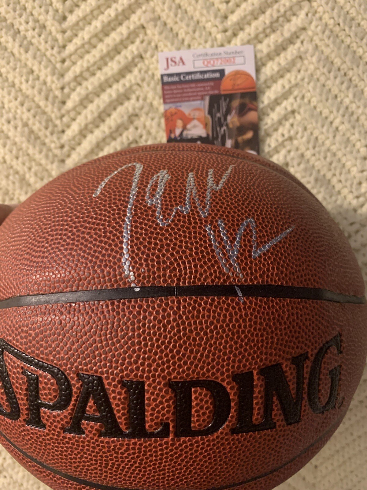 John Wall Kentucky Wildcats Signed NBA I/O Basketball JSA Authentication COA