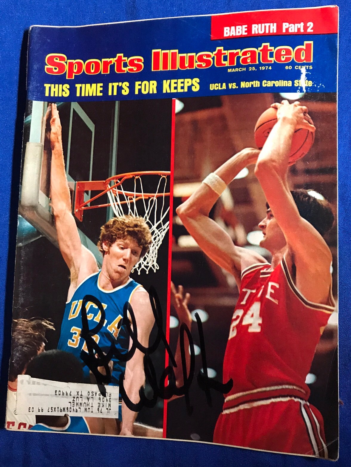 Bill Walton Signed Sports Illustrated Magazine Autographed