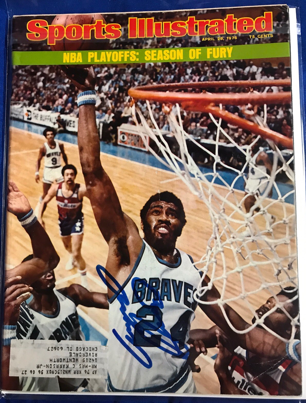 Garfield Gar Heard Signed Sports Illustrated Magazine Autographed