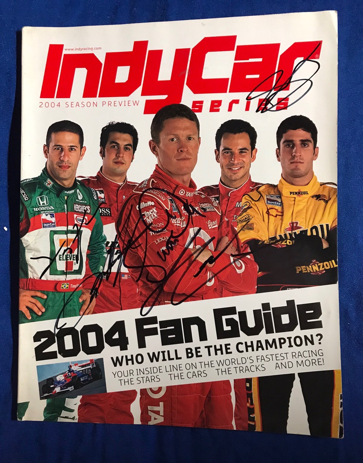 Tony Kanaan Sam Hornish Helio Dixon Sheckter Indy Car Magazine Indianapolis 500