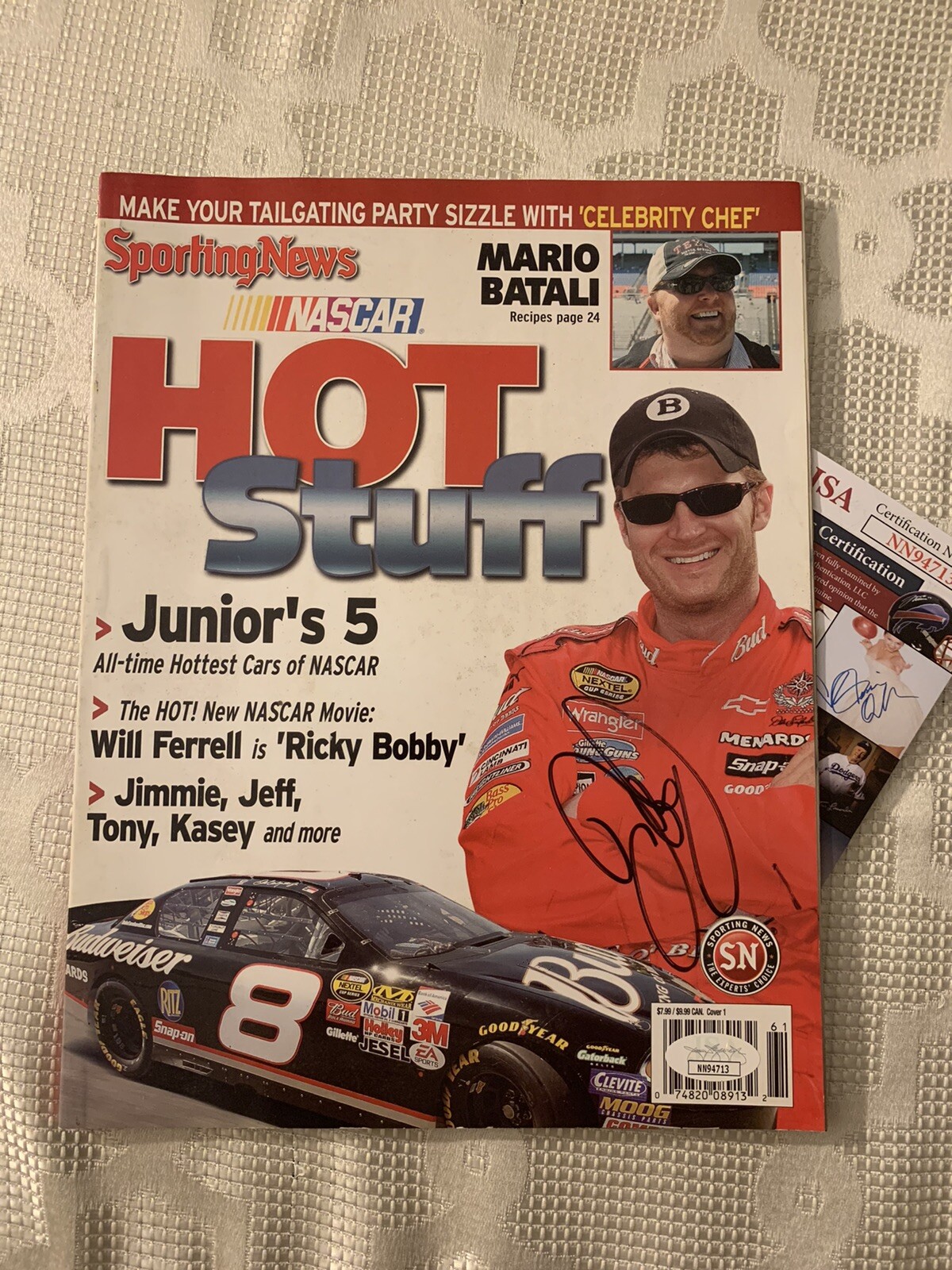 Autographed Dale Earnhardt Jr Signed Magazine NASCAR JSA Authentication COA
