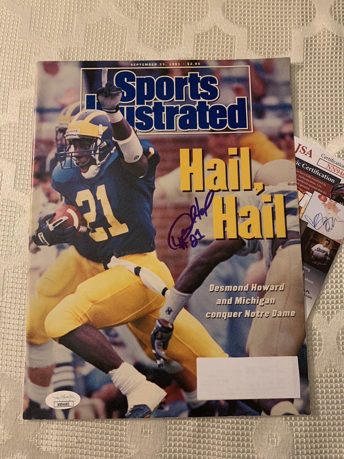 Desmond  Signed Sports Illustrated Magazine Autographed JSA Authentication COA