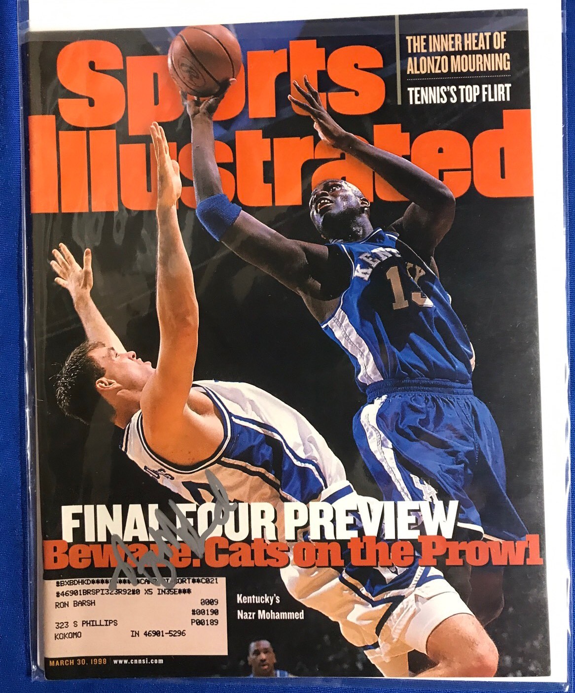 Nazr Mohammed Signed Sports Illustrated Magazine Autographed