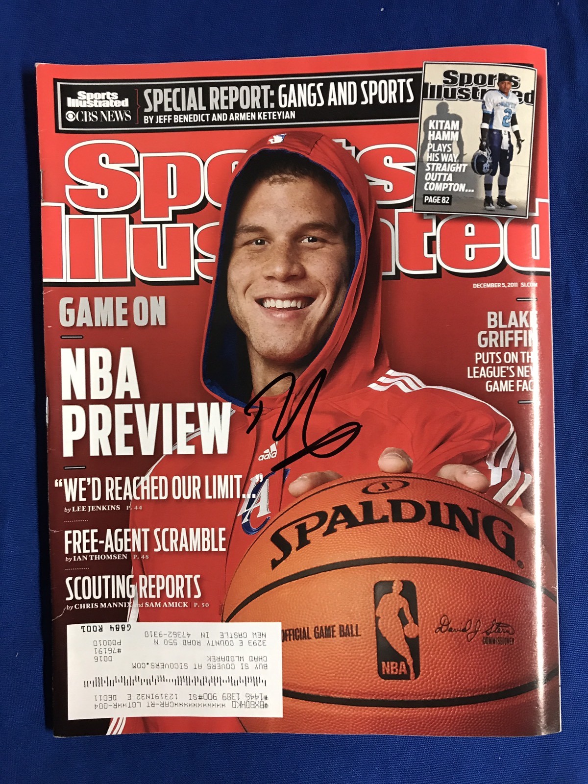Blake Griffin Signed Sports Illustrated Magazine Autographed