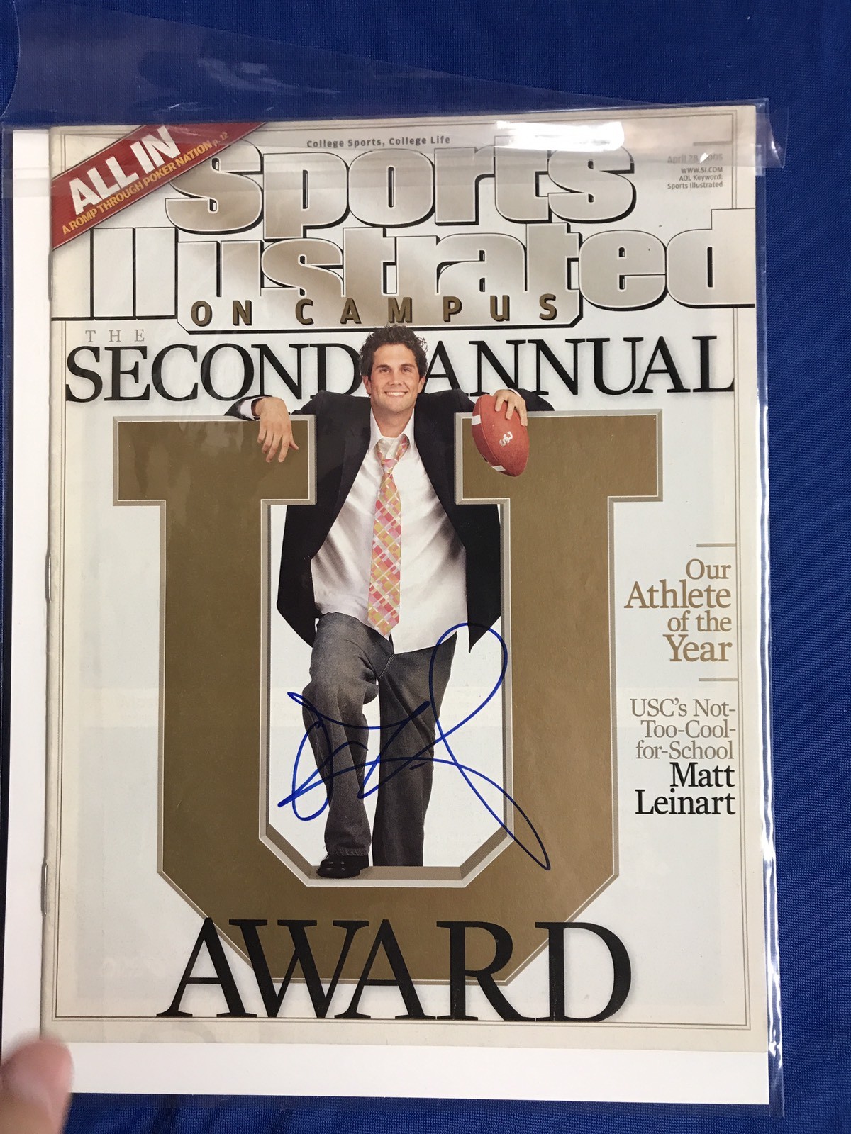Matt Leinart Signed Sports Illustrated Magazine Autographed