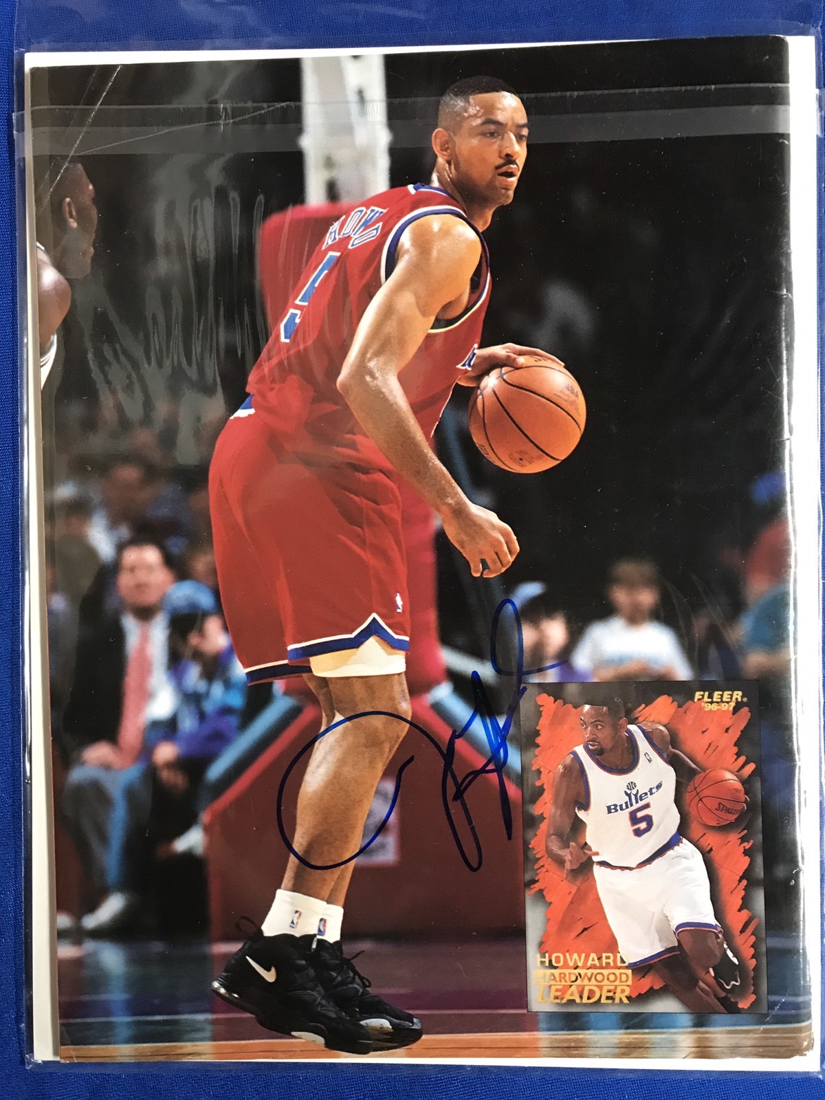 Juwan Howard Signed Beckett Magazine Autographed Back Cover Crease