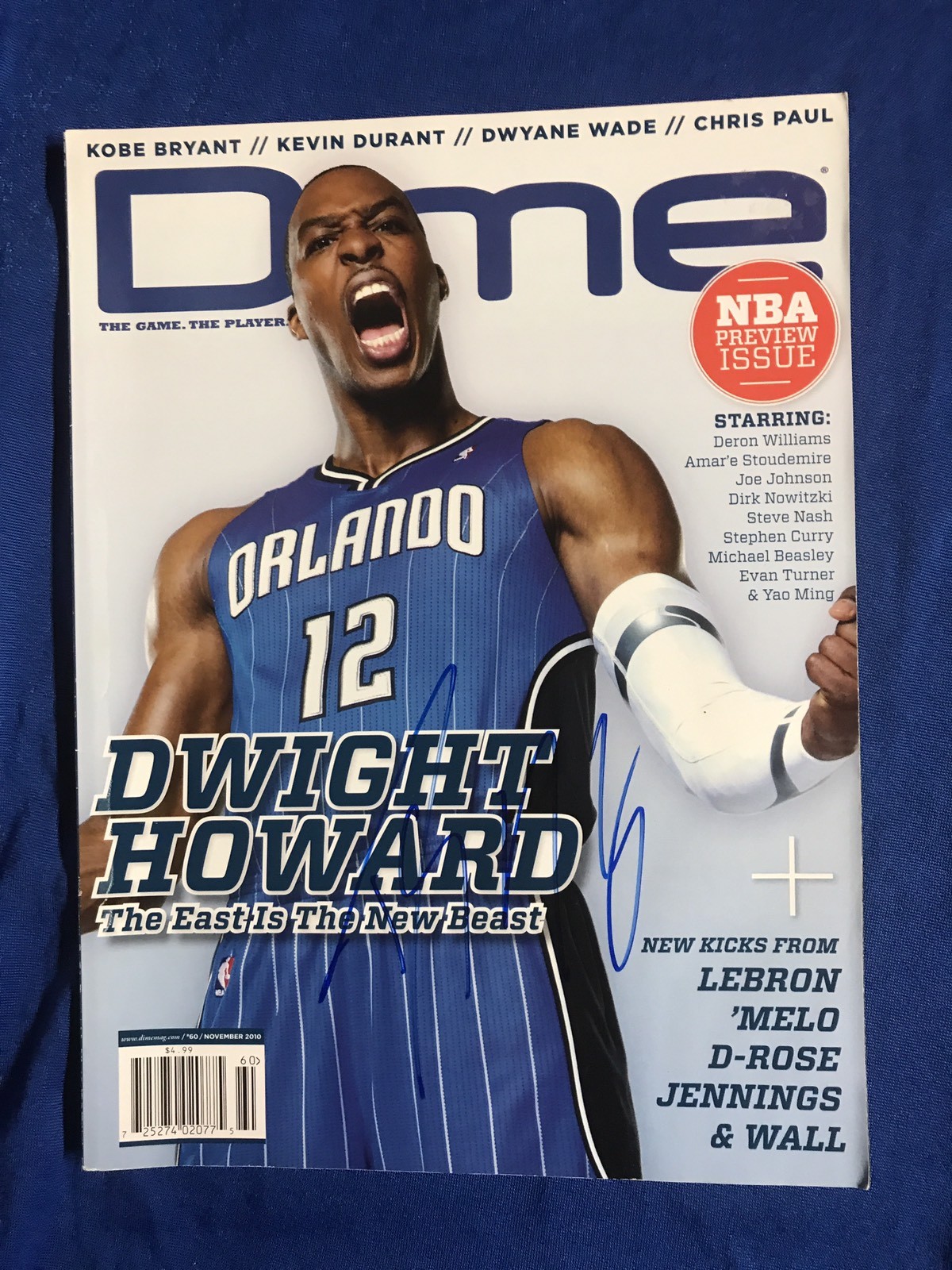 Dwight Howard Signed Dime Magazine Autographed
