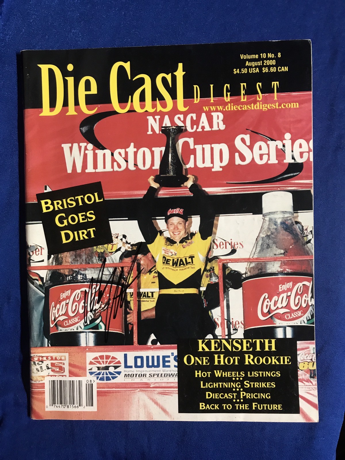 Autographed Matt Kenseth Signed Magazine NASCAR