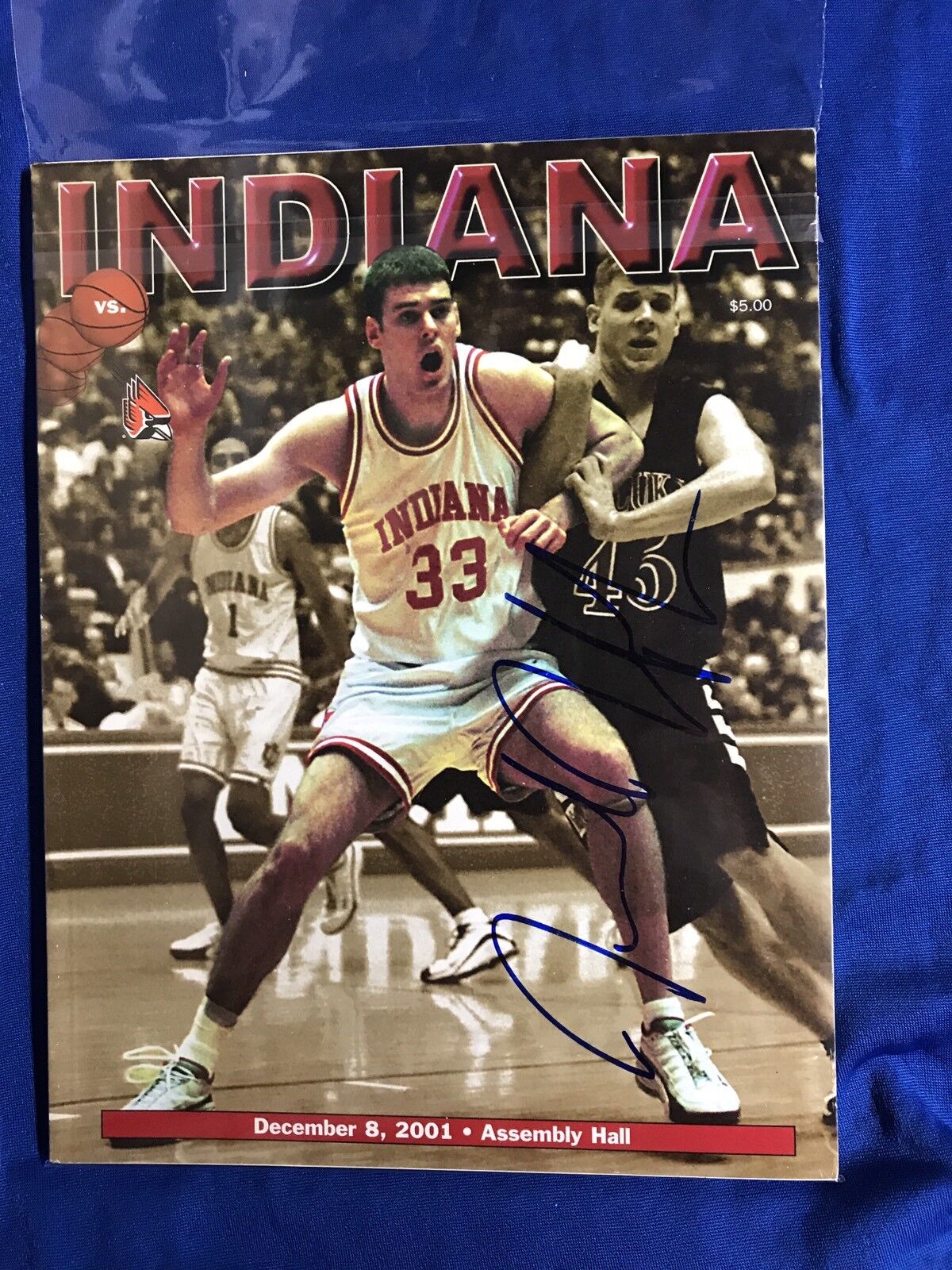 Jared Jeffries Signed Magazine Autographed Basketball