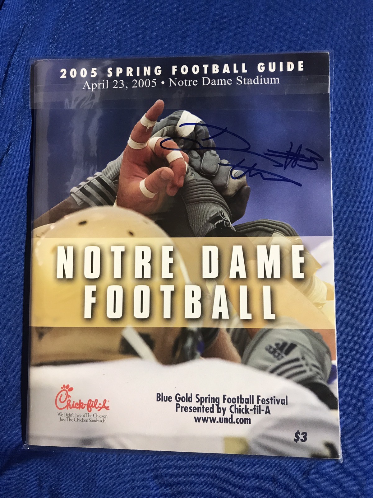 Darius Walker Signed Football Magazine Autographed Notre Dame 2005 Program