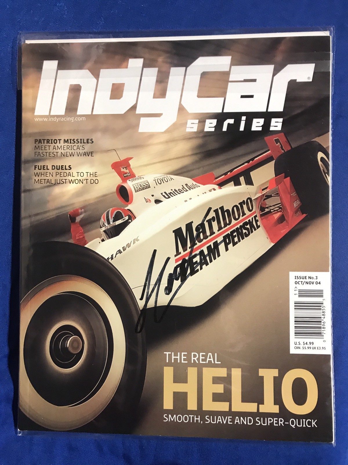 Hello Castroneves Signed Indianapolis 500 Indy Car Magazine Autographed