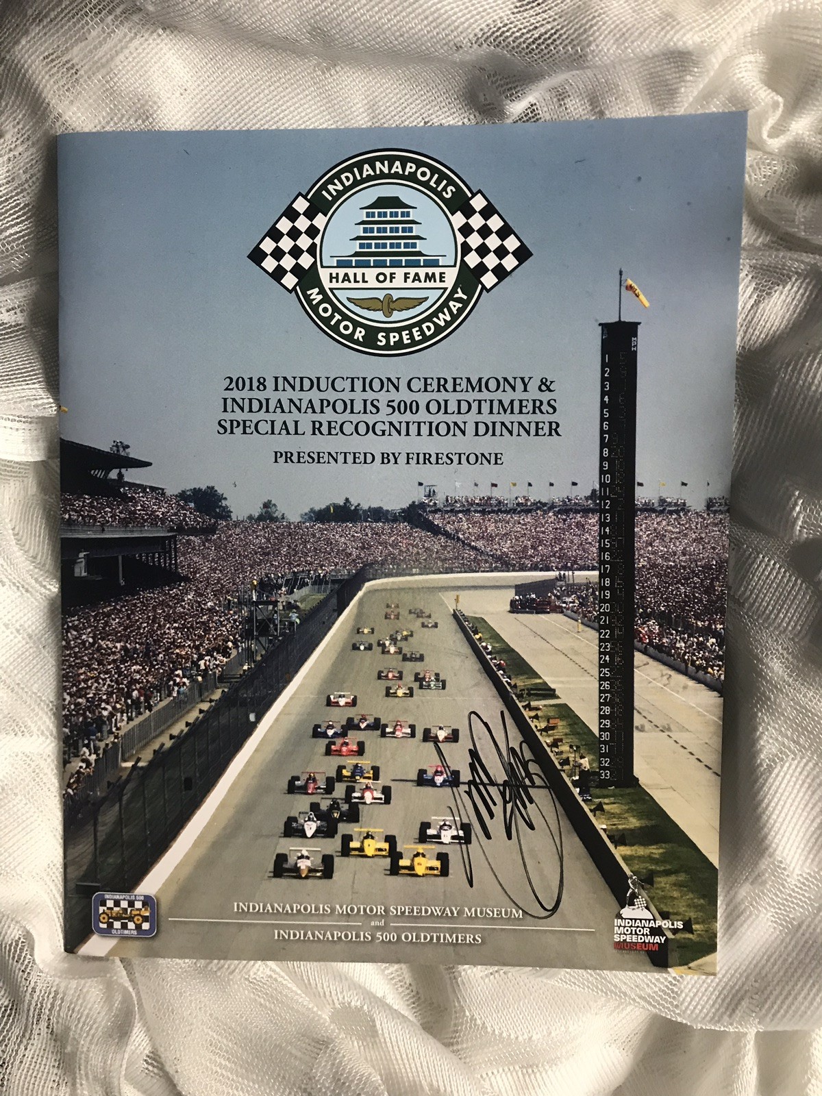 2018 Indy 500 Indianapolis Auto Racing Hall Of Fame Magazine Signed Tony Stewart