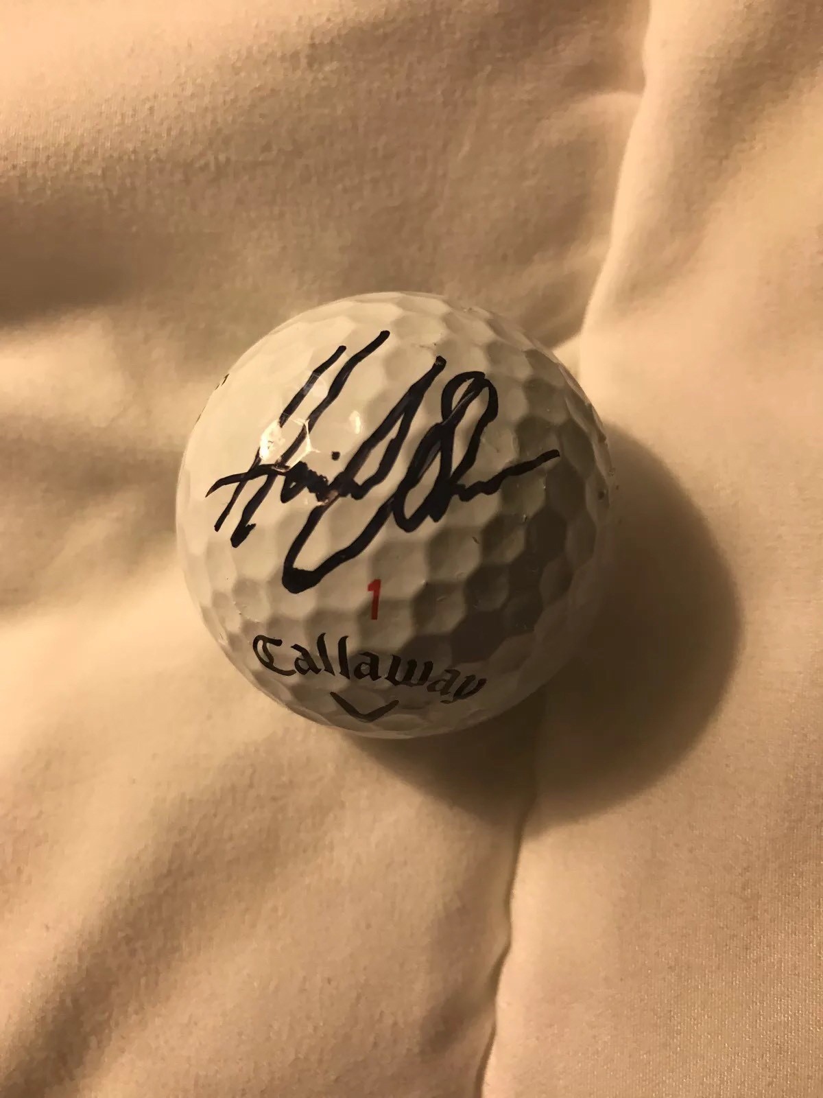 Henrik Stenson Signed Golf Ball Pga Tour Autographed Callaway