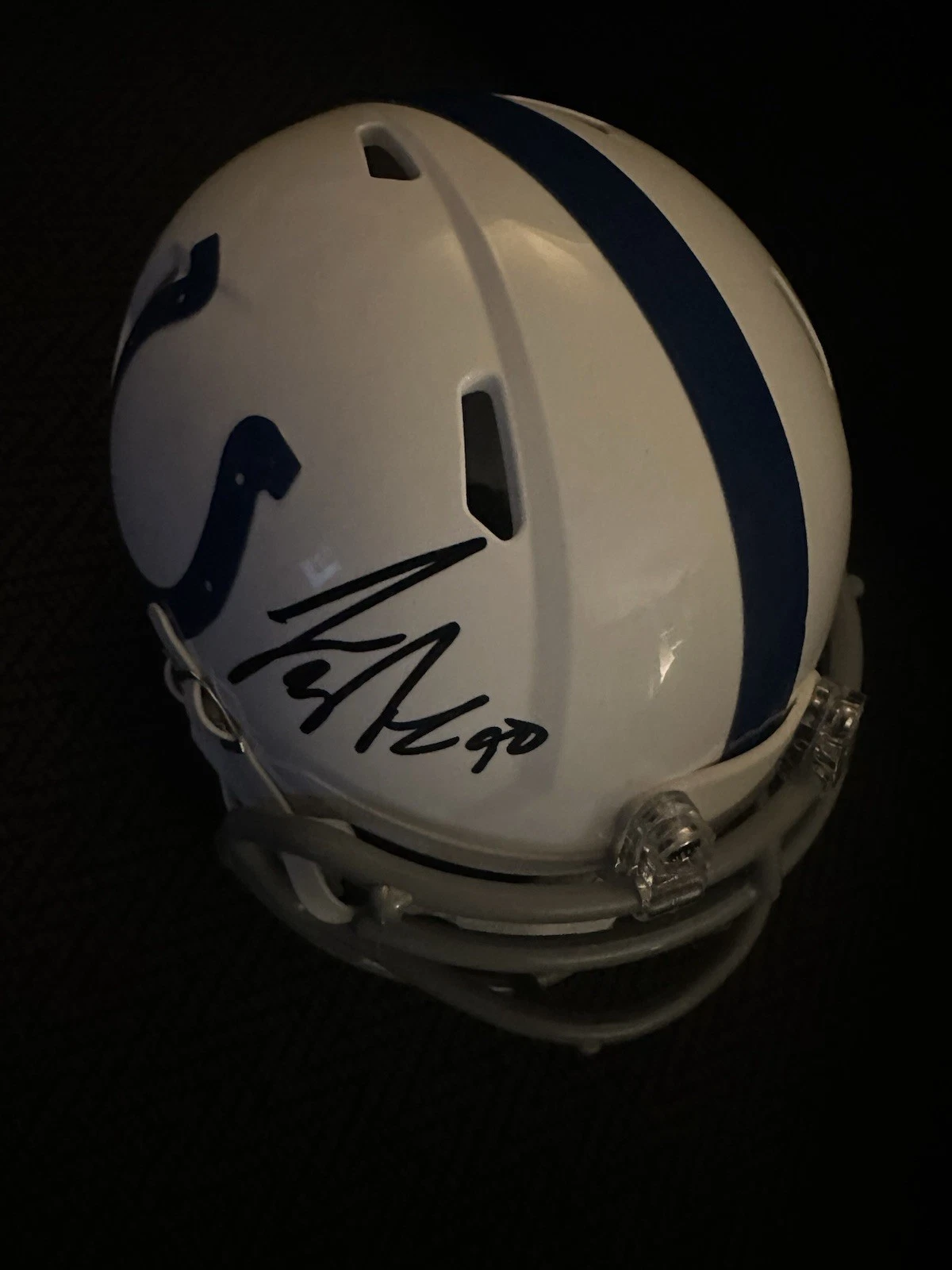 Grover Stewart Signed Indianapolis Colts Mini Helmet Autographed