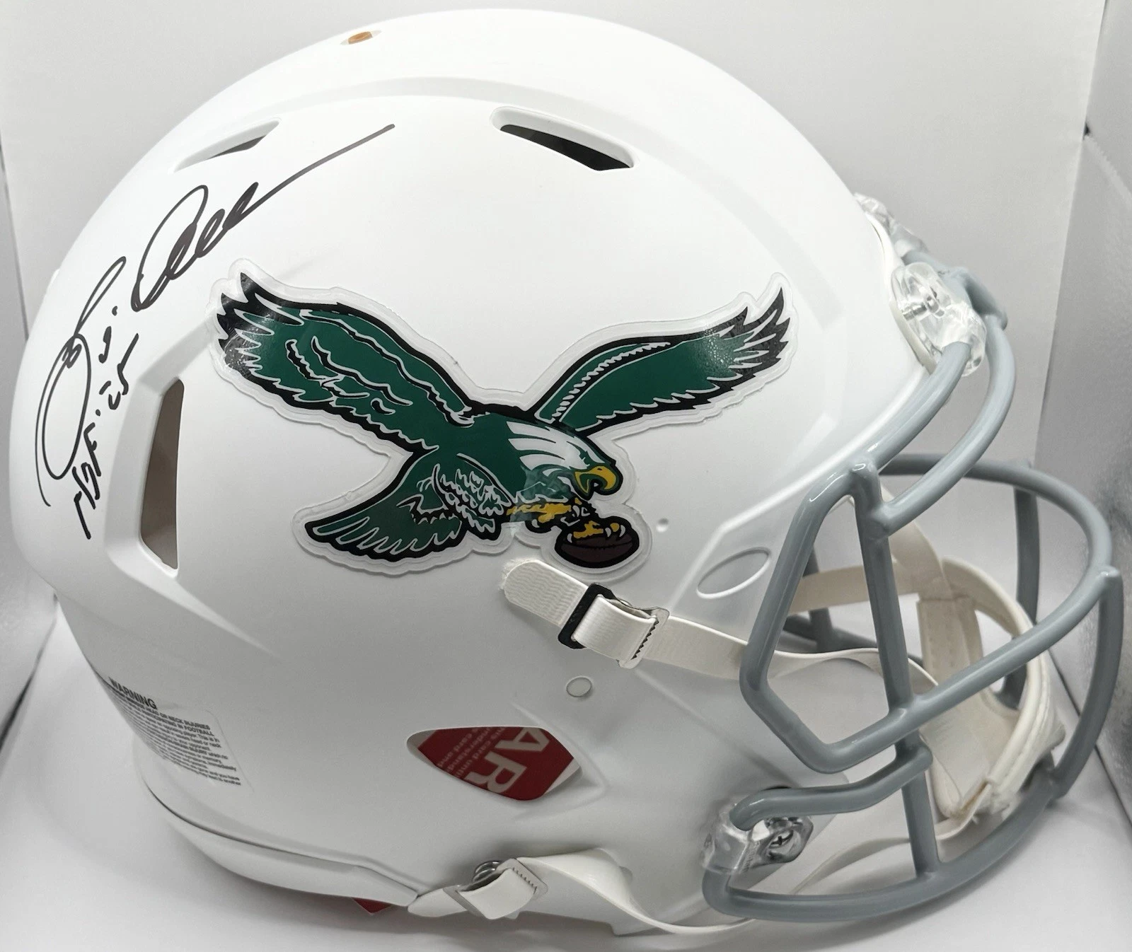 Eric Allen Signed Autographed Philadelphia Eagles Full Size Authentic Helmet JSA