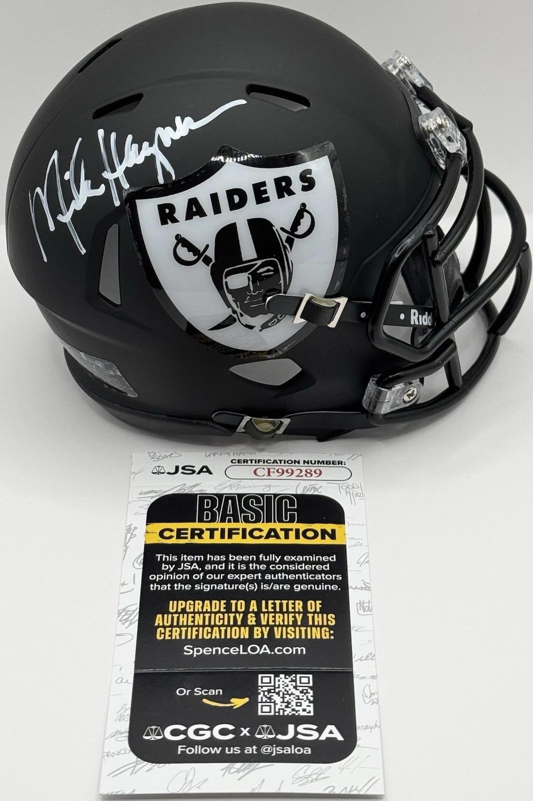 Mike Haynes Signed Autographed Los Angeles Raiders Mini Helmet JSA COA