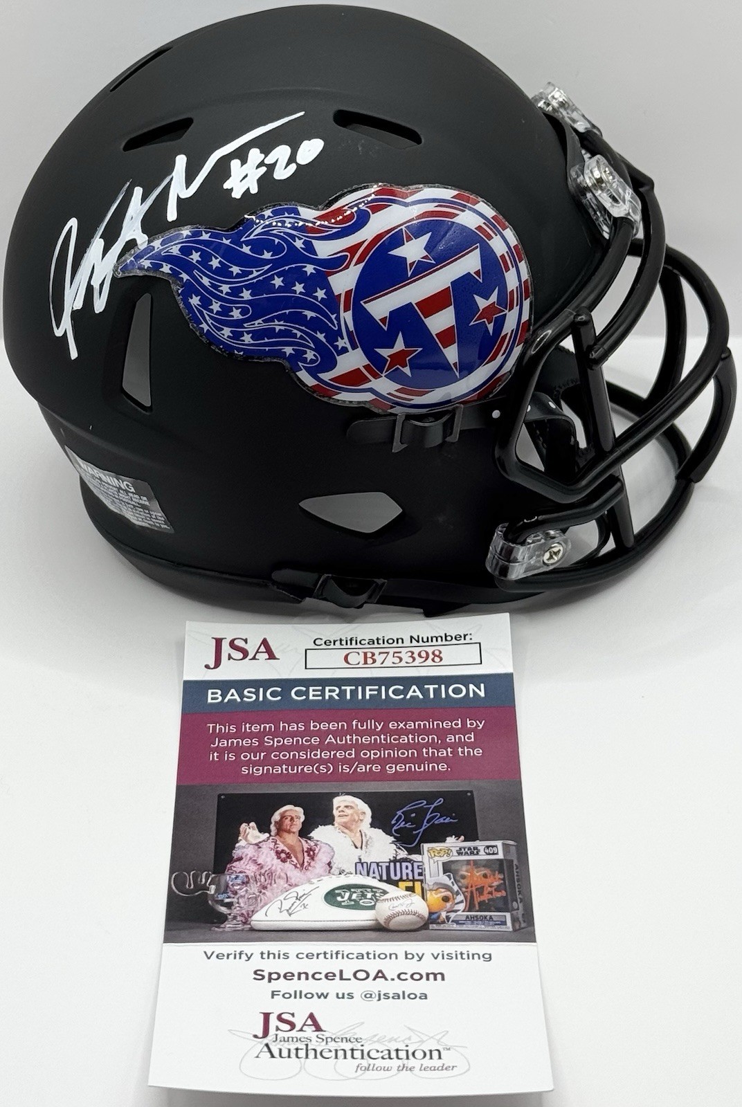 Kalel Mullings Signed Autographed Tennessee Titans Mini Helmet JSA COA
