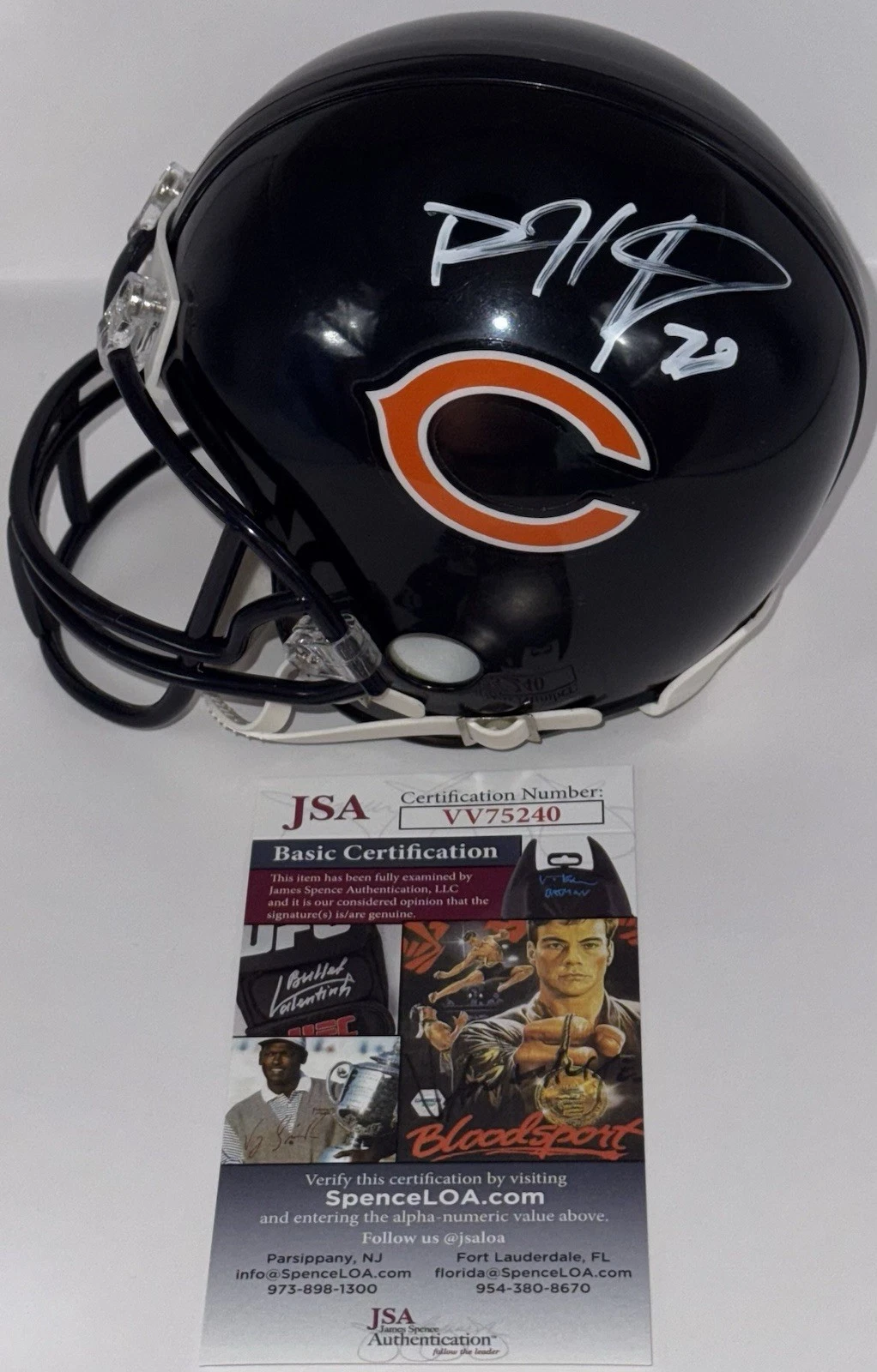 Devin Hester Signed Autographed Chicago Bears Mini Helmet JSA COA
