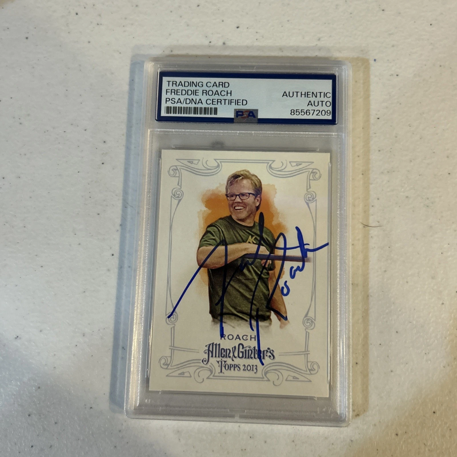FREDDIE ROACH SIGNED AUTOGRAPH 2013 TOPPS ALLEN & GINTER TRADING CARD PSA SLAB