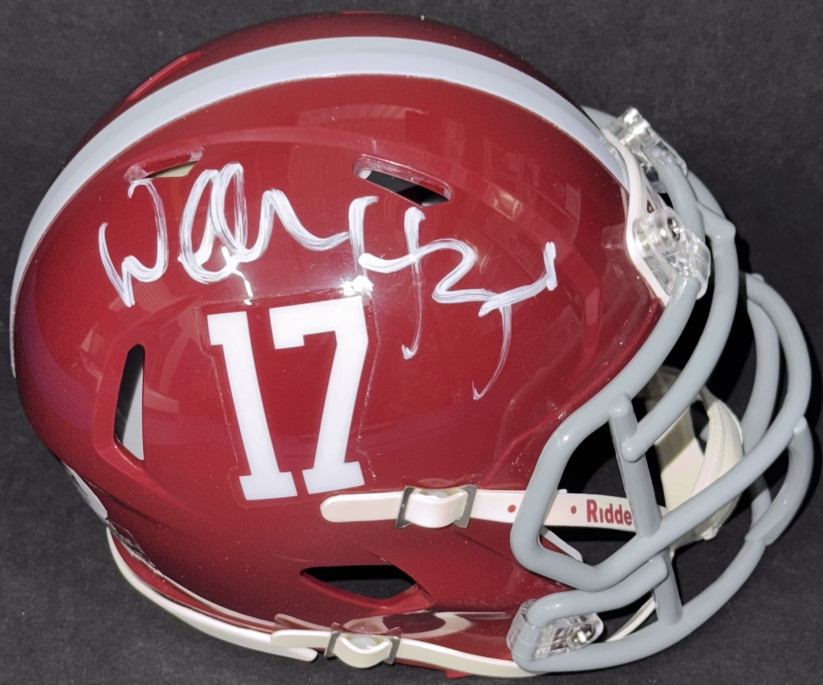 WALKER HAYES SIGNED AUTO ALABAMA CRIMSON TIDE MINI HELMET FANCY LIKE PSA/DNA COLLECTIBLE MEMORABILIA