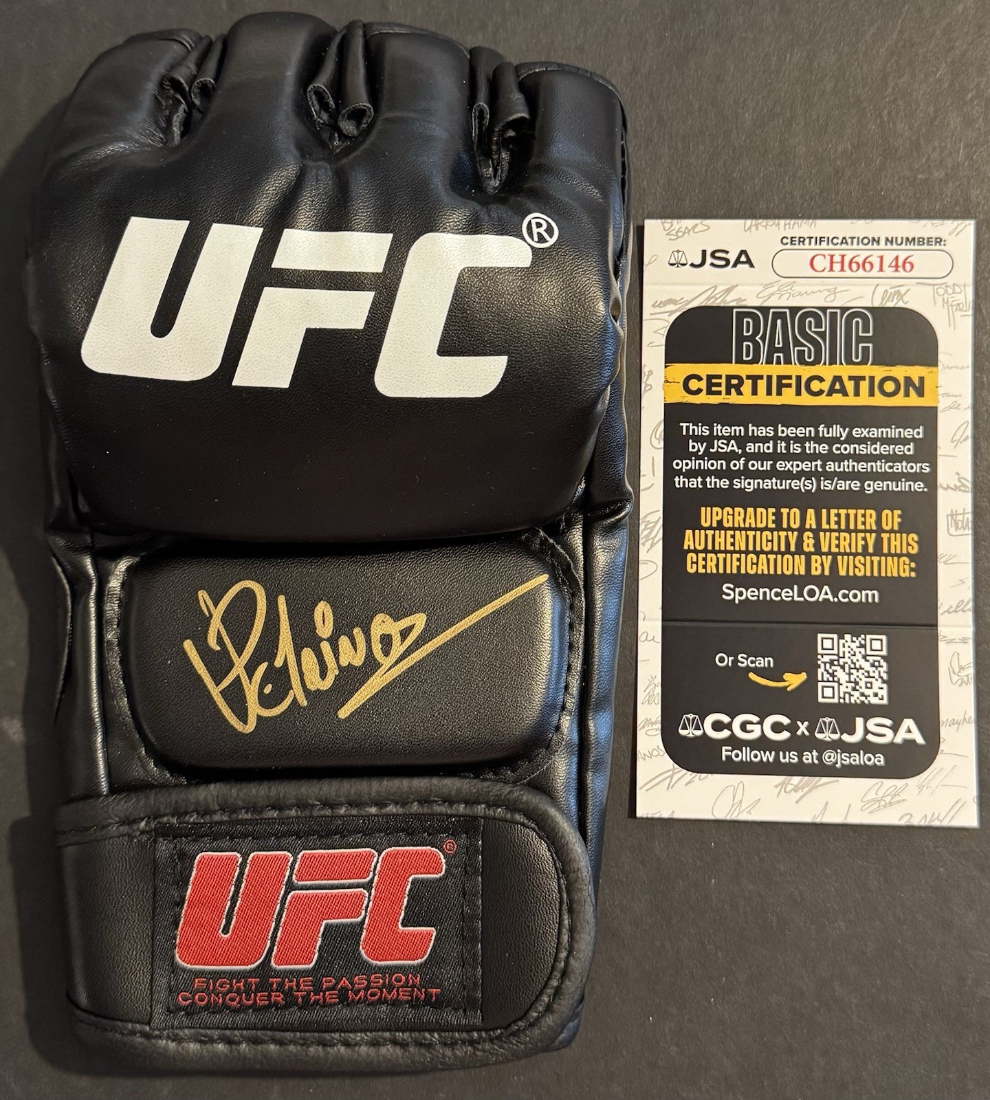 Vitor Petrino Signed Autographed UFC Fight Glove JSA COA