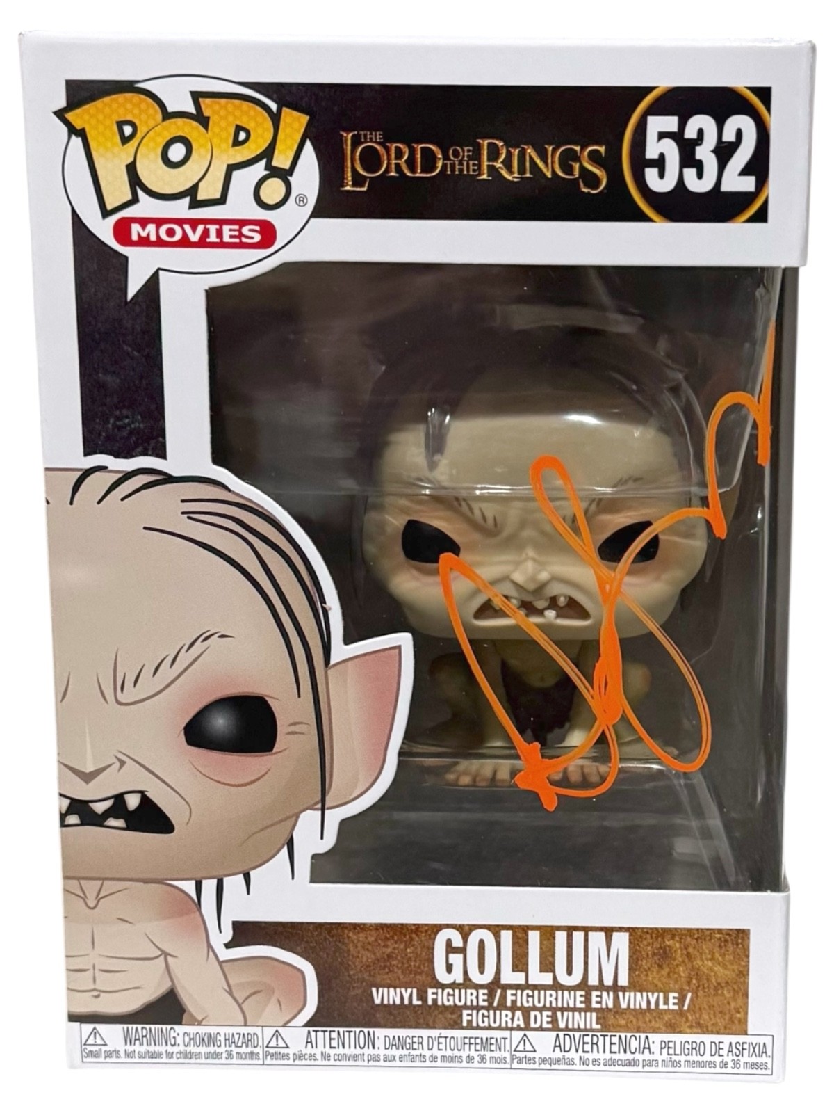 Andy Serkis The Lord of the Rings Signed Autograph Gollum Funko Pop Beckett COA