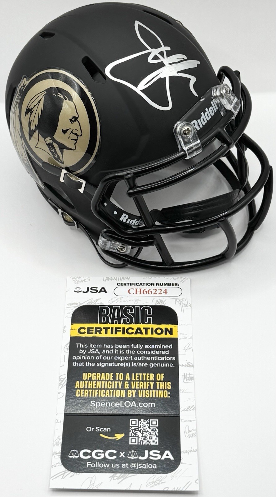 Joe Gibbs Signed Autographed Washington Redskins Mini Helmet JSA COA