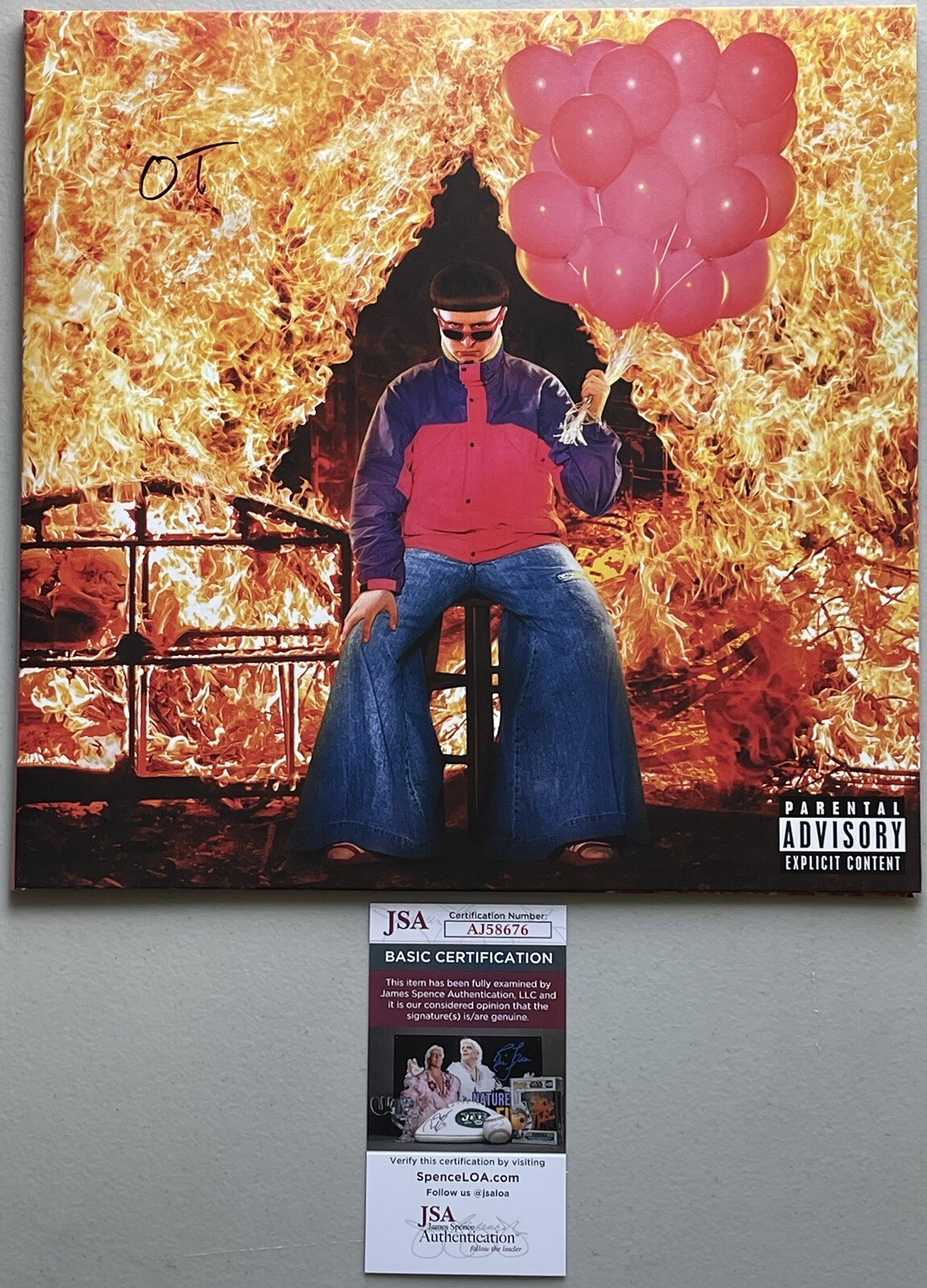 Oliver Tree Signed Autographed Ugly Is Beautiful Album Cover Only JSA