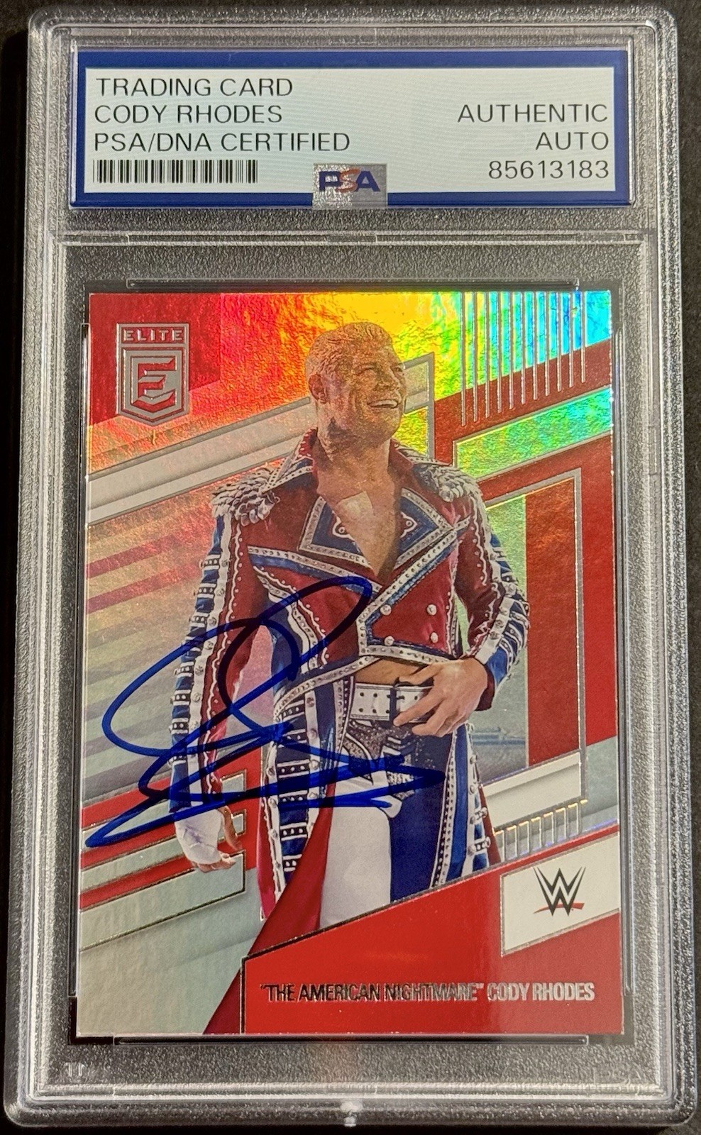 Cody Rhodes Signed Auto 2022 WWE Donruss Elite Card PSA/DNA Slabbed American