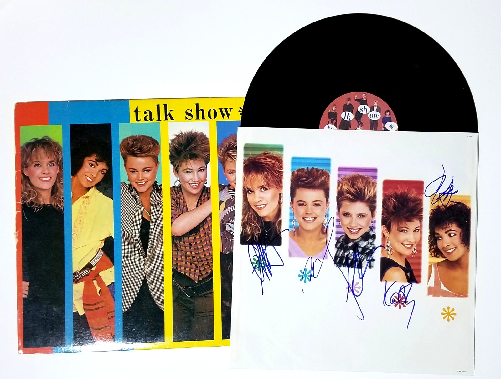 The Go-Go's SIGNED Talk Show Vinyl Record Album JSA LOA Autographed Carlisle +4
