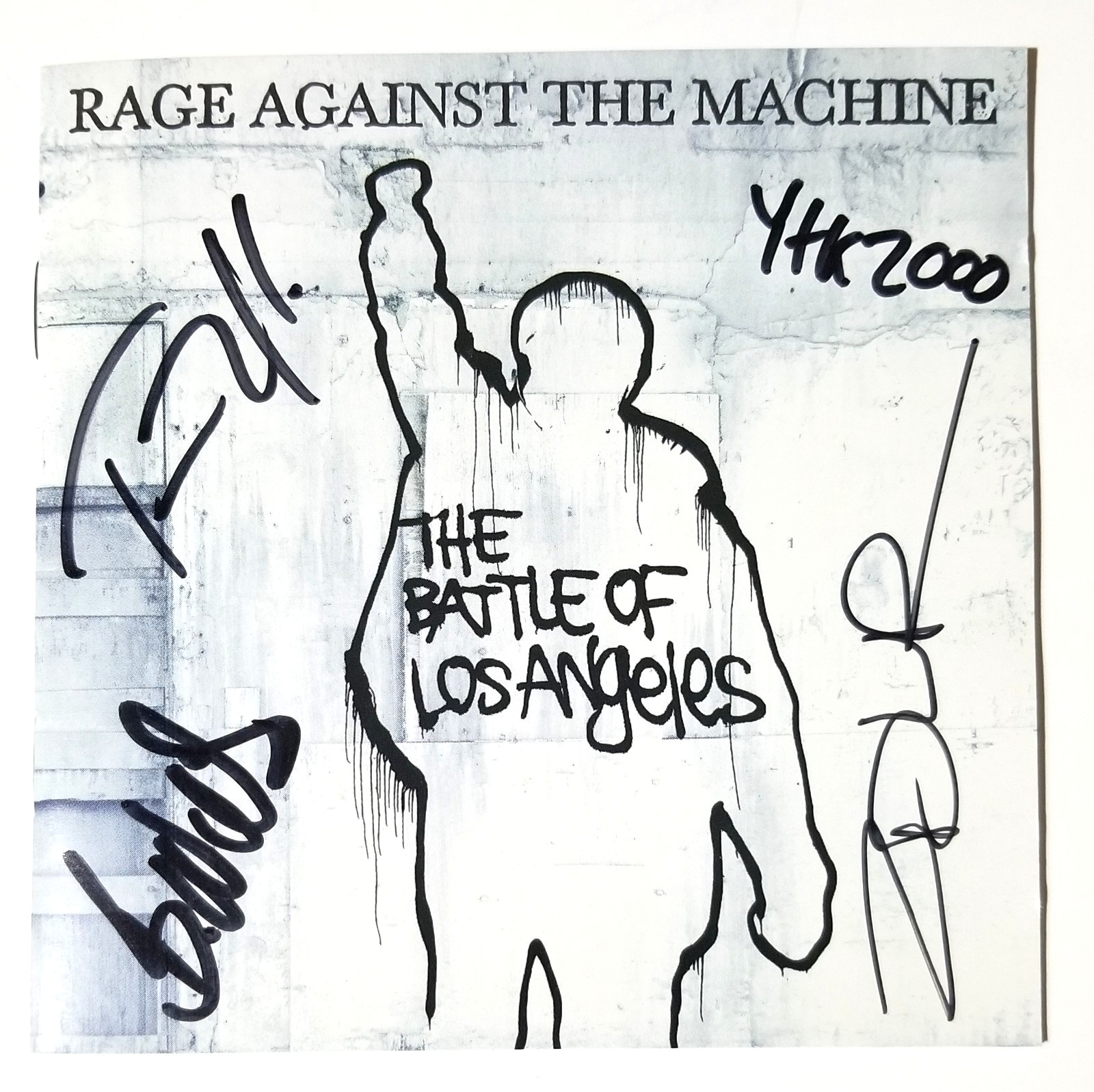 Rage Against The Machine SIGNED Battle Los Angeles CD JSA LOA Autographed Zach