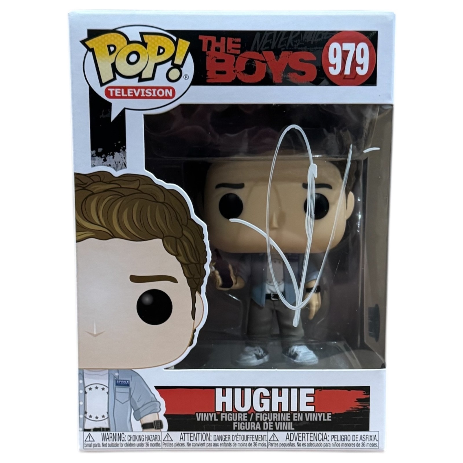 Jack Quaid The Boys Signed Hughie Funko Pop #979 Autograph Figure Beckett COA