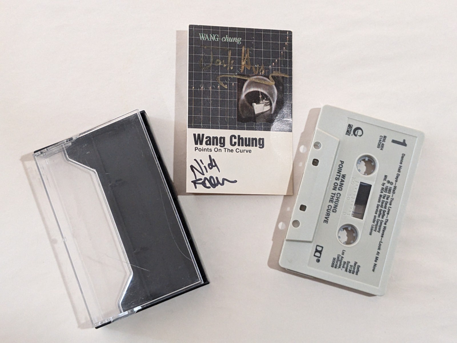 Wang Chung SIGNED Points On The Curve Cassette Tape COA Autograph by Jack & Nick