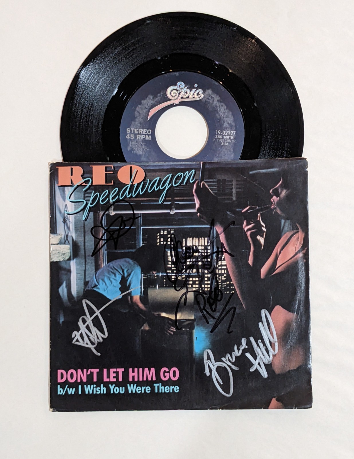 REO Speedwagon REAL SIGNED Don't Let Him Go 7