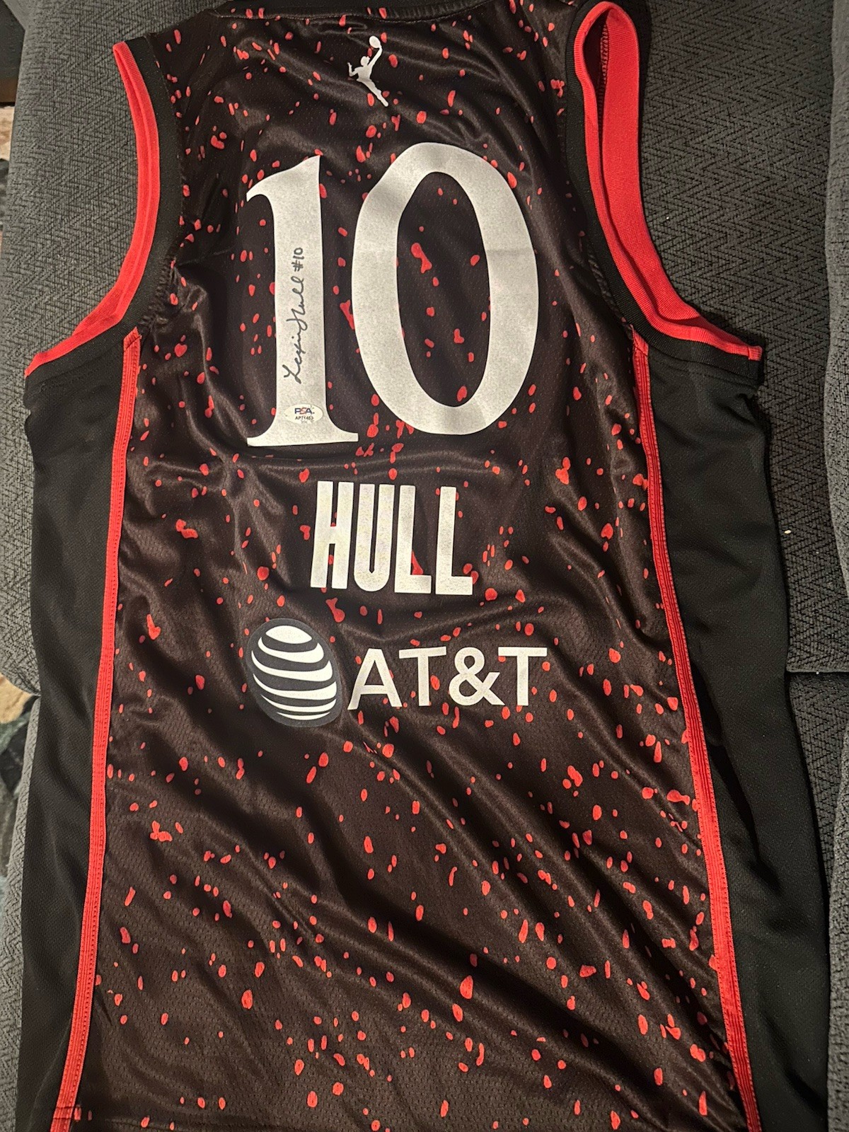 Lexie Hull SIGNED Indiana Fever Stitched Jersey PSA Authenticated XL