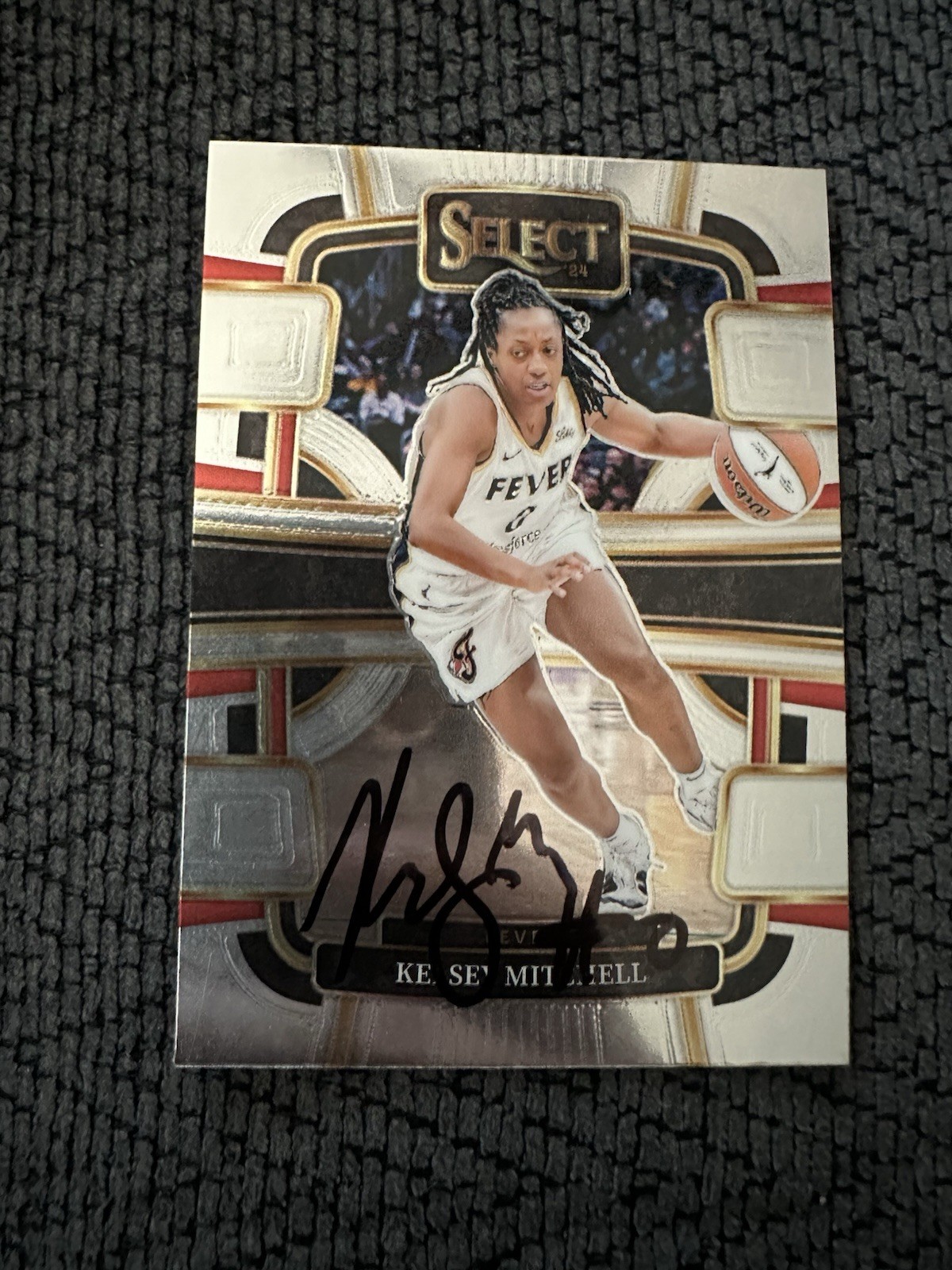 Signed Trading Card Car Indiana Fever Kelsey Mitchell Autographed