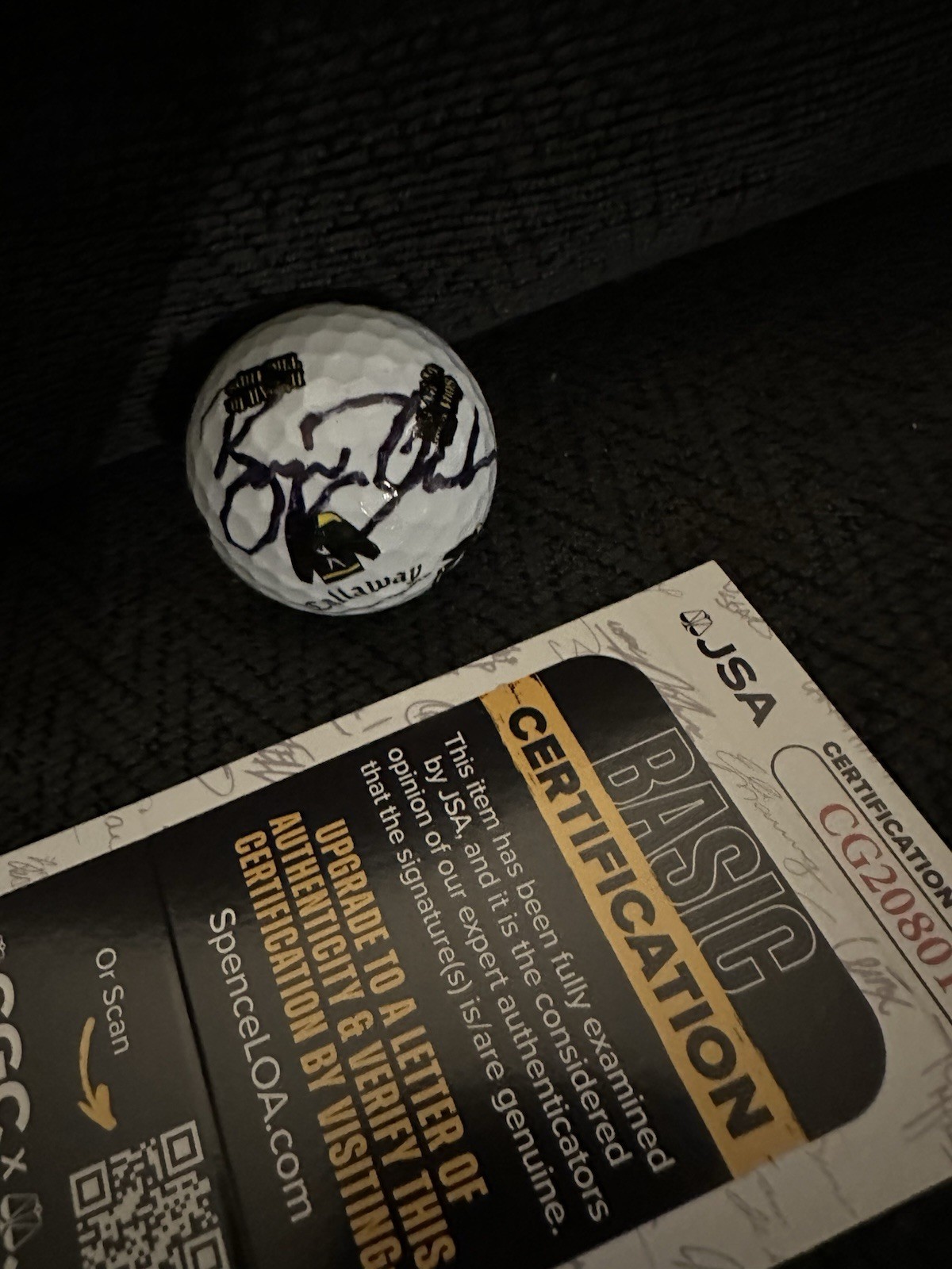 Bryson Dechsmbeau Signed Happy Gilmore 2 Golf Ball JSA Authenticated COA LIV PGA